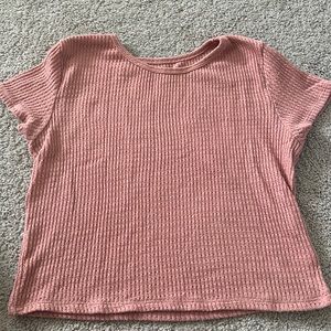 American Eagle Waffle Knit Tee, Size Medium